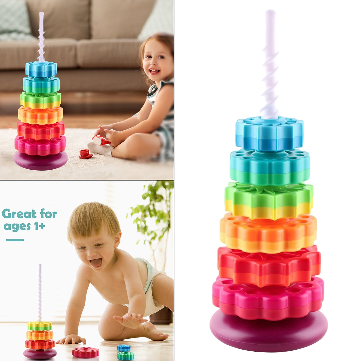 Large Rainbow Revolving Tower