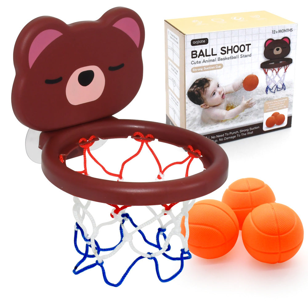 Bathroom Sucker Basketball Hoop Baby Shooting Toy