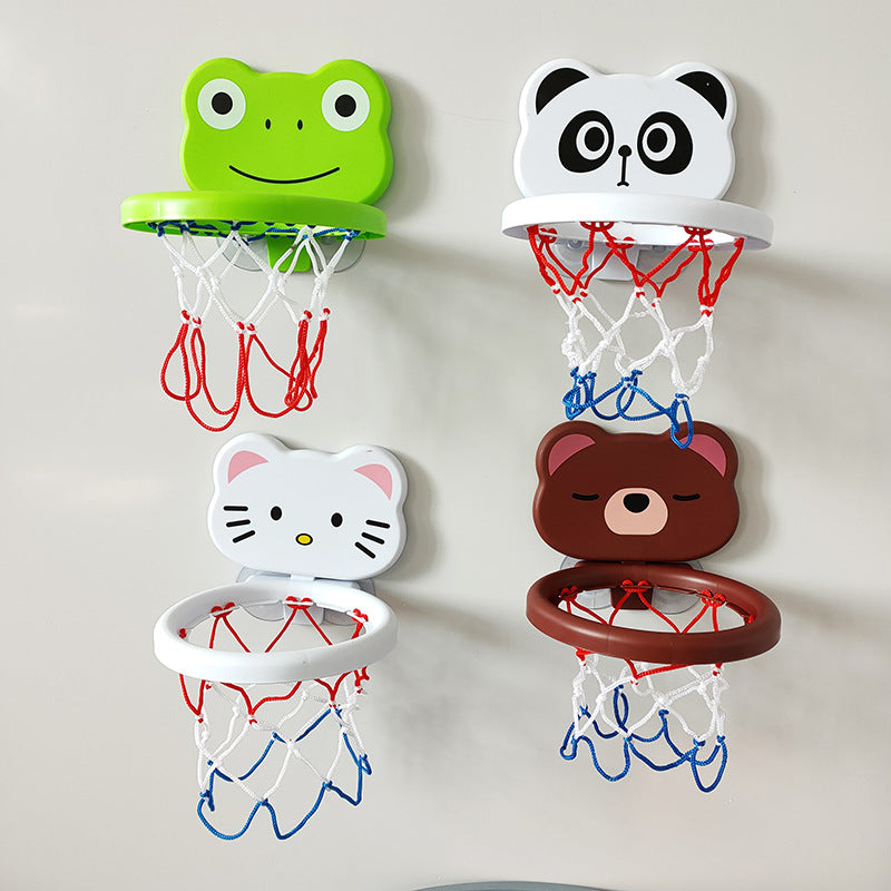 Bathroom Sucker Basketball Hoop Baby Shooting Toy